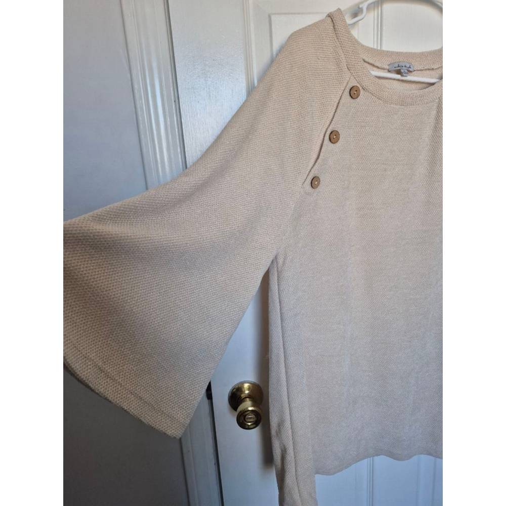 Women's White Birch Tunic Top L Beige - Picture 2 of 4